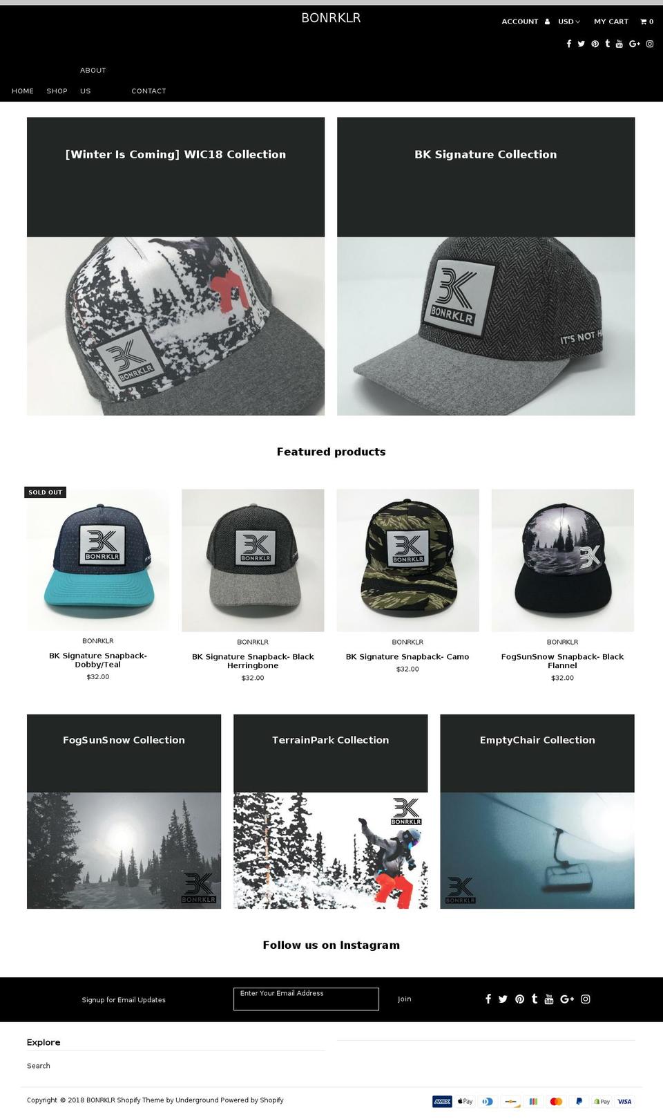 bonrklr.com — Shopify storefront screenshot