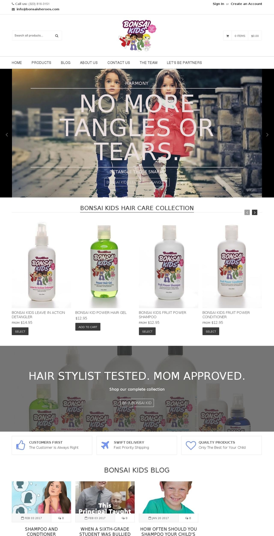 bonsaikids.com shopify website screenshot