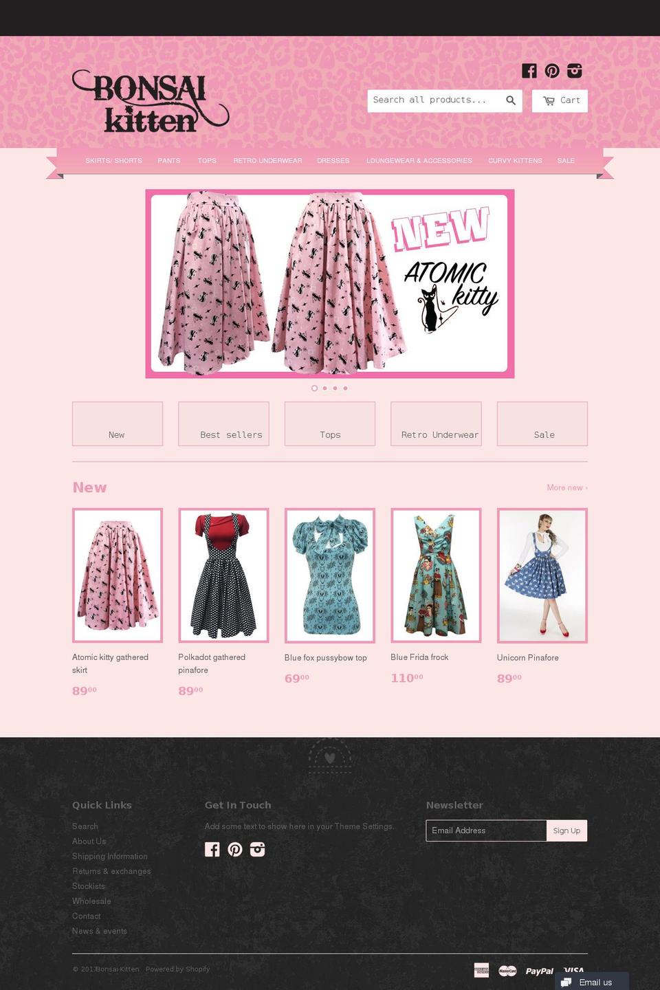 bonsaikitten.com.au shopify website screenshot