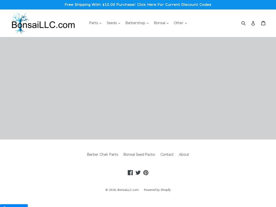 bonsaillc.co shopify website screenshot