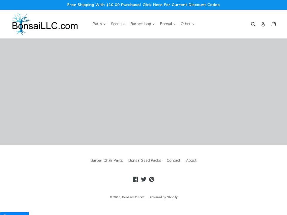 bonsaillc.com — Shopify storefront screenshot