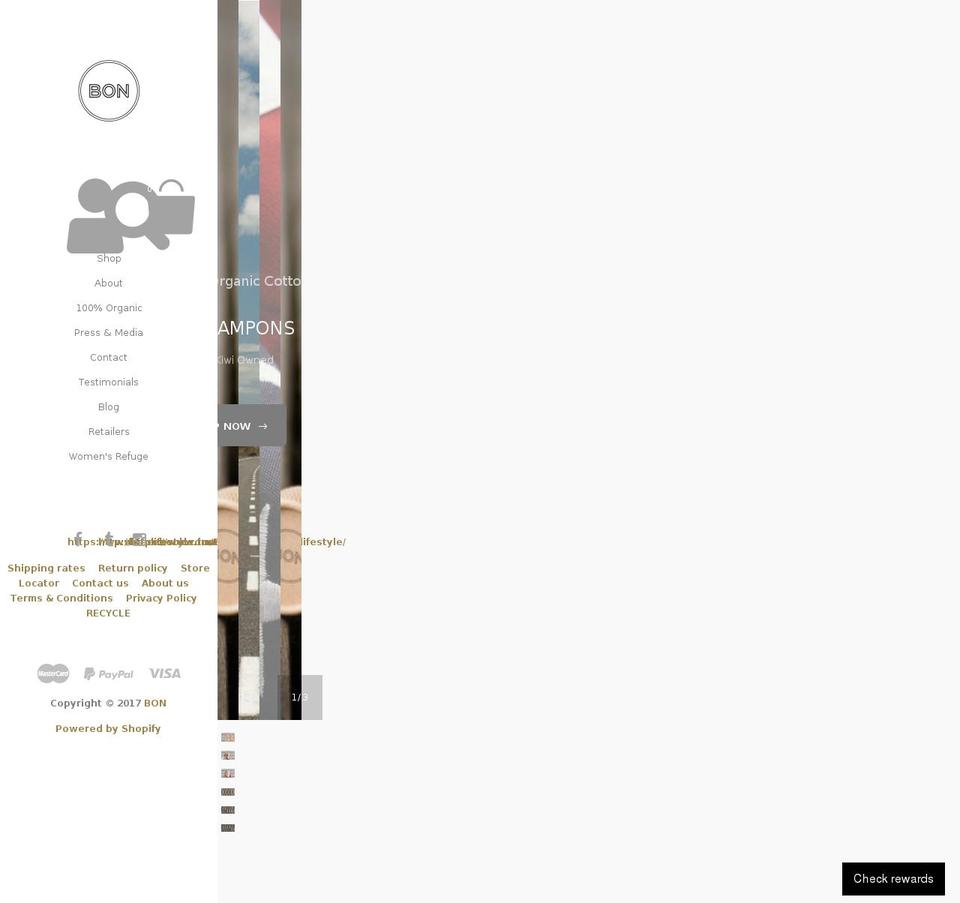 bontampons.com shopify website screenshot