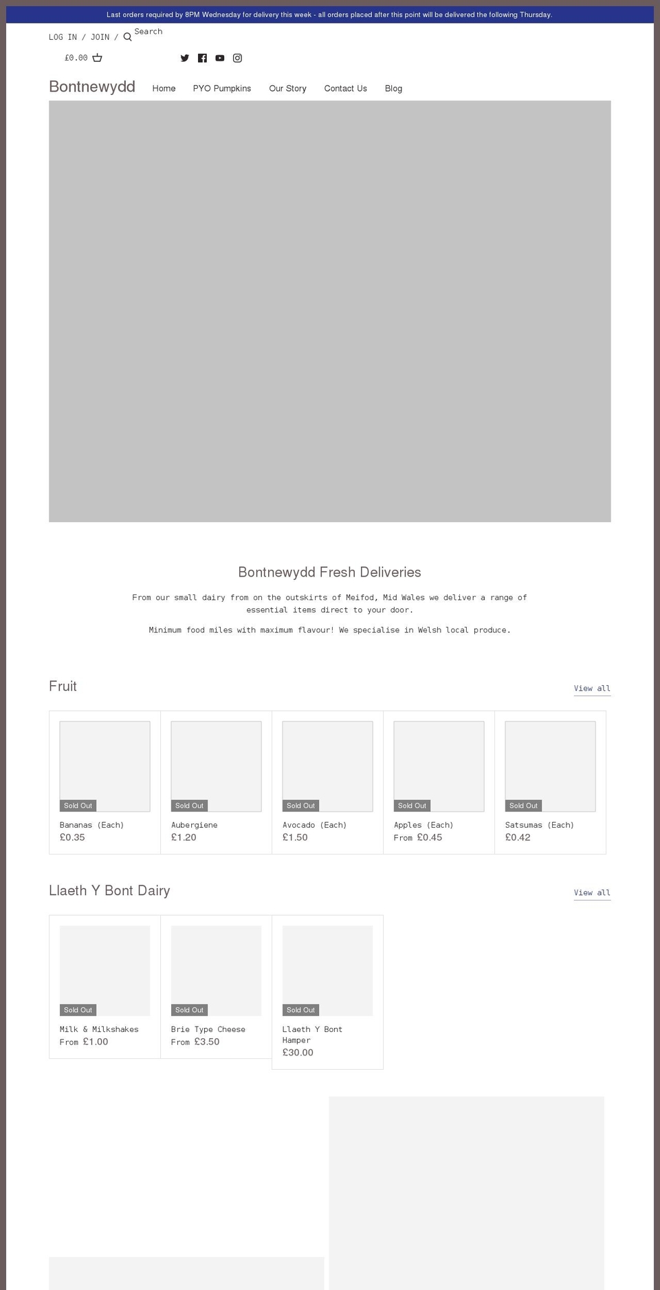 bontnewydd.com shopify website screenshot