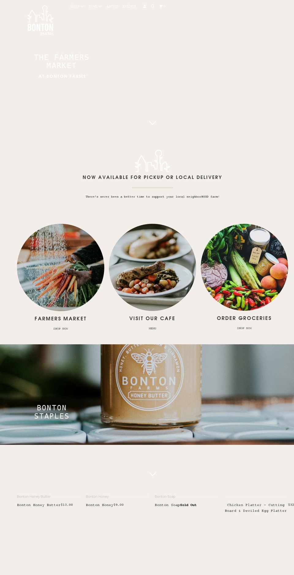 bontonfarms.shop shopify website screenshot