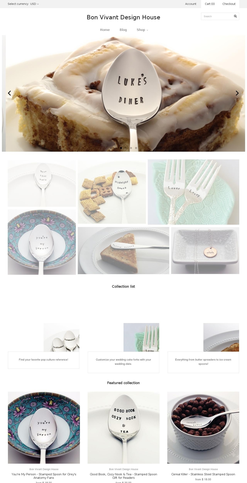 bonvivantdesignhouse.com shopify website screenshot