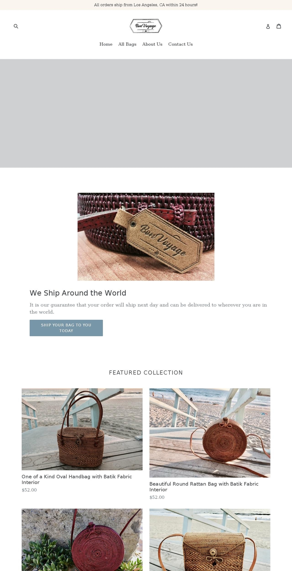 bonvoyagebymorgan.com — Shopify storefront screenshot