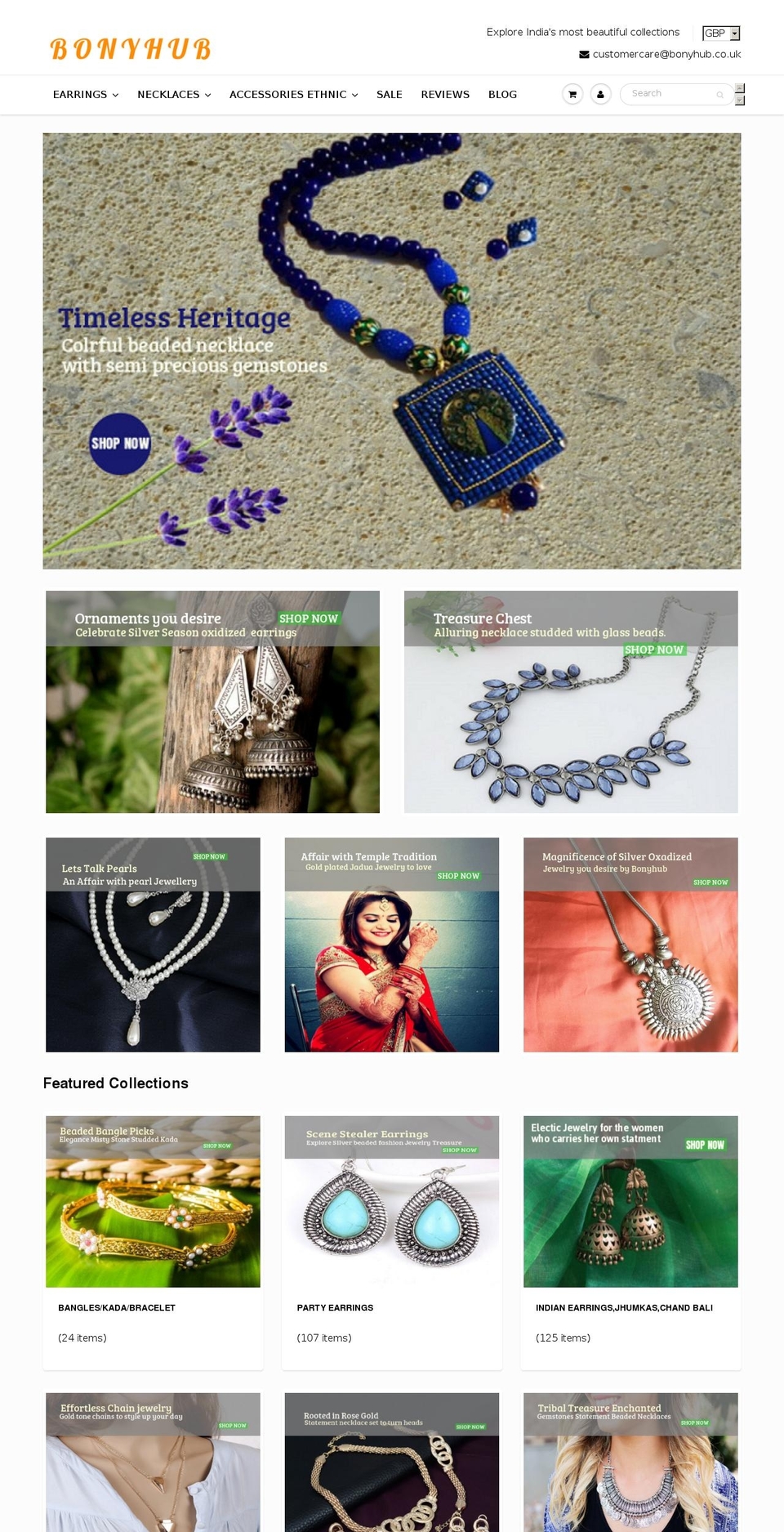 bonyhub.com shopify website screenshot