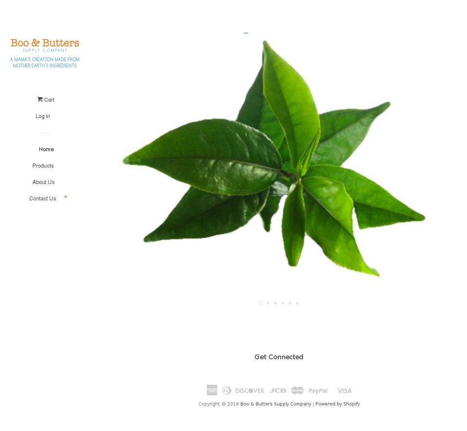 booandbutterssupplycompany.com — Shopify storefront screenshot