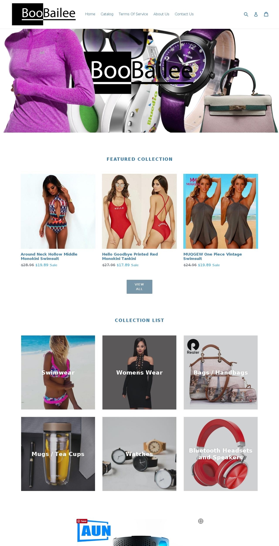 boobailee.com — Shopify storefront screenshot