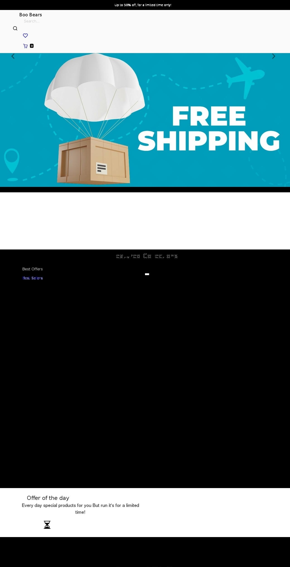 boobear.store shopify website screenshot