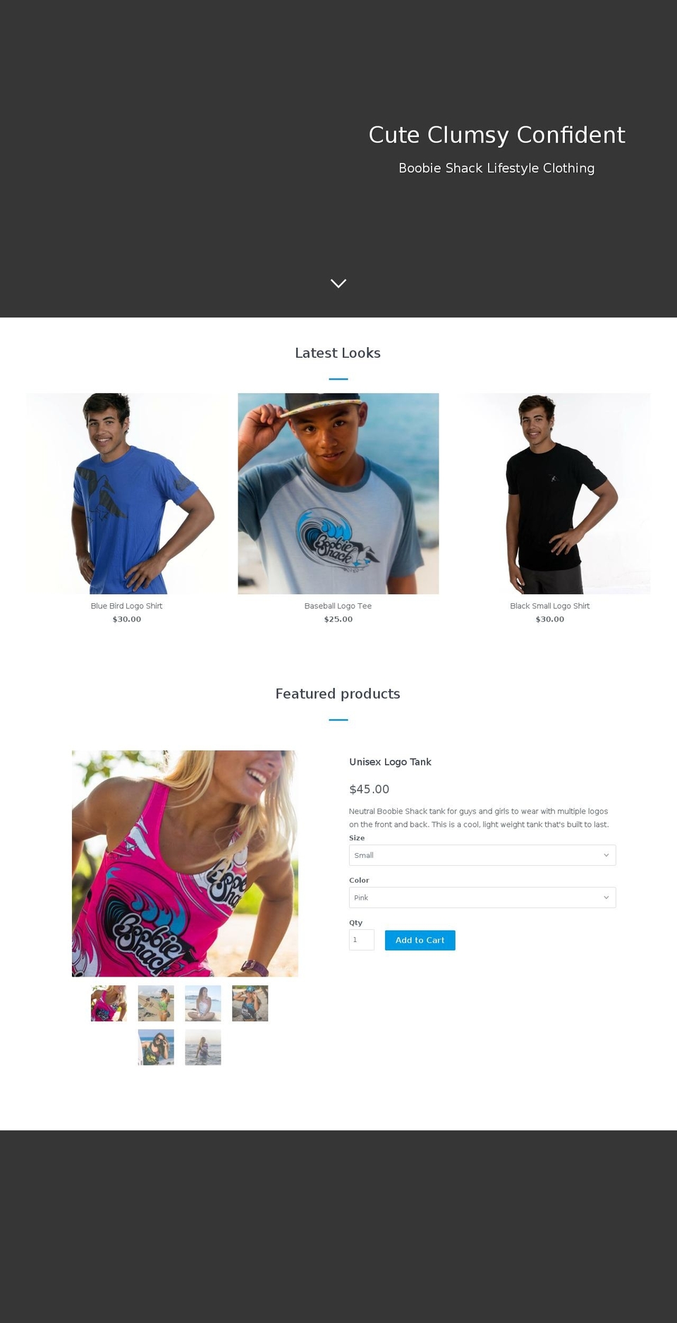boobieshackbaby.com shopify website screenshot