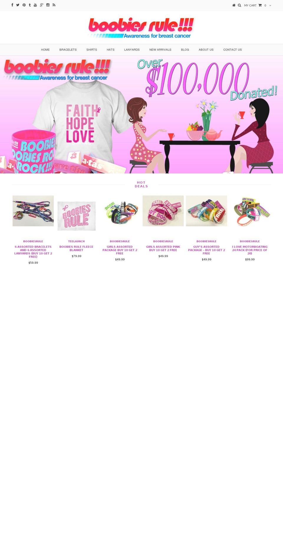 boobiesrulegear.com shopify website screenshot