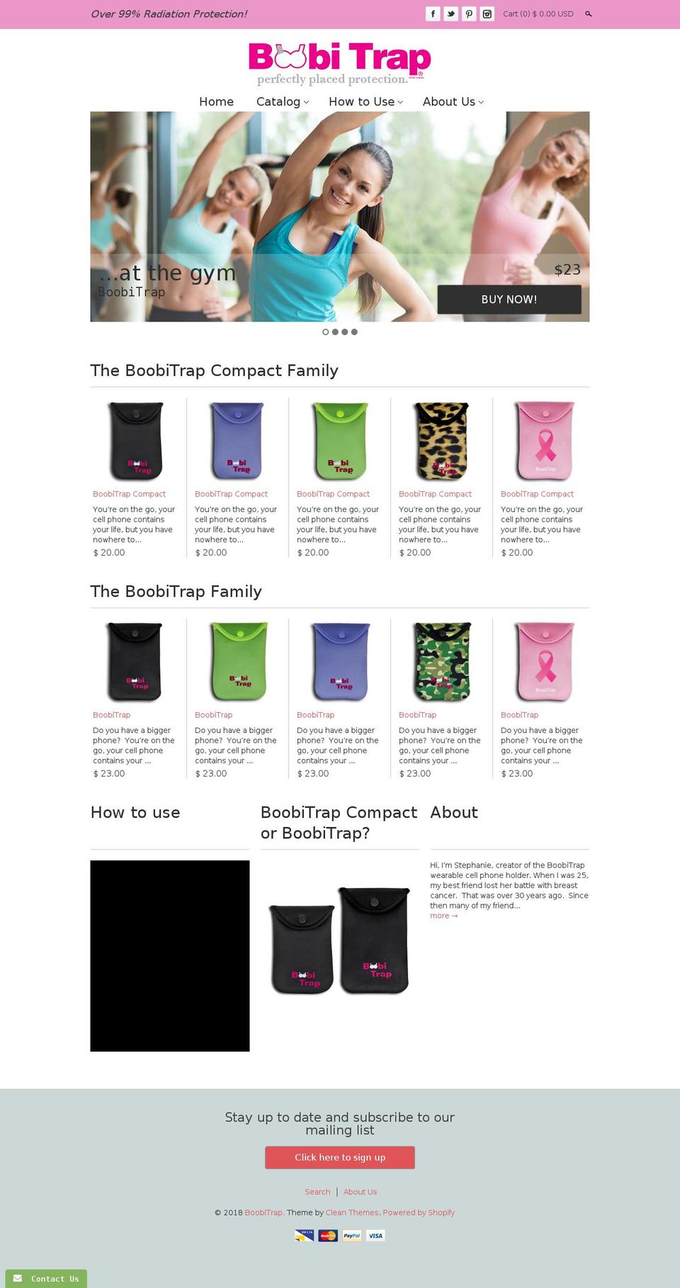 boobitrap.com — Shopify storefront screenshot