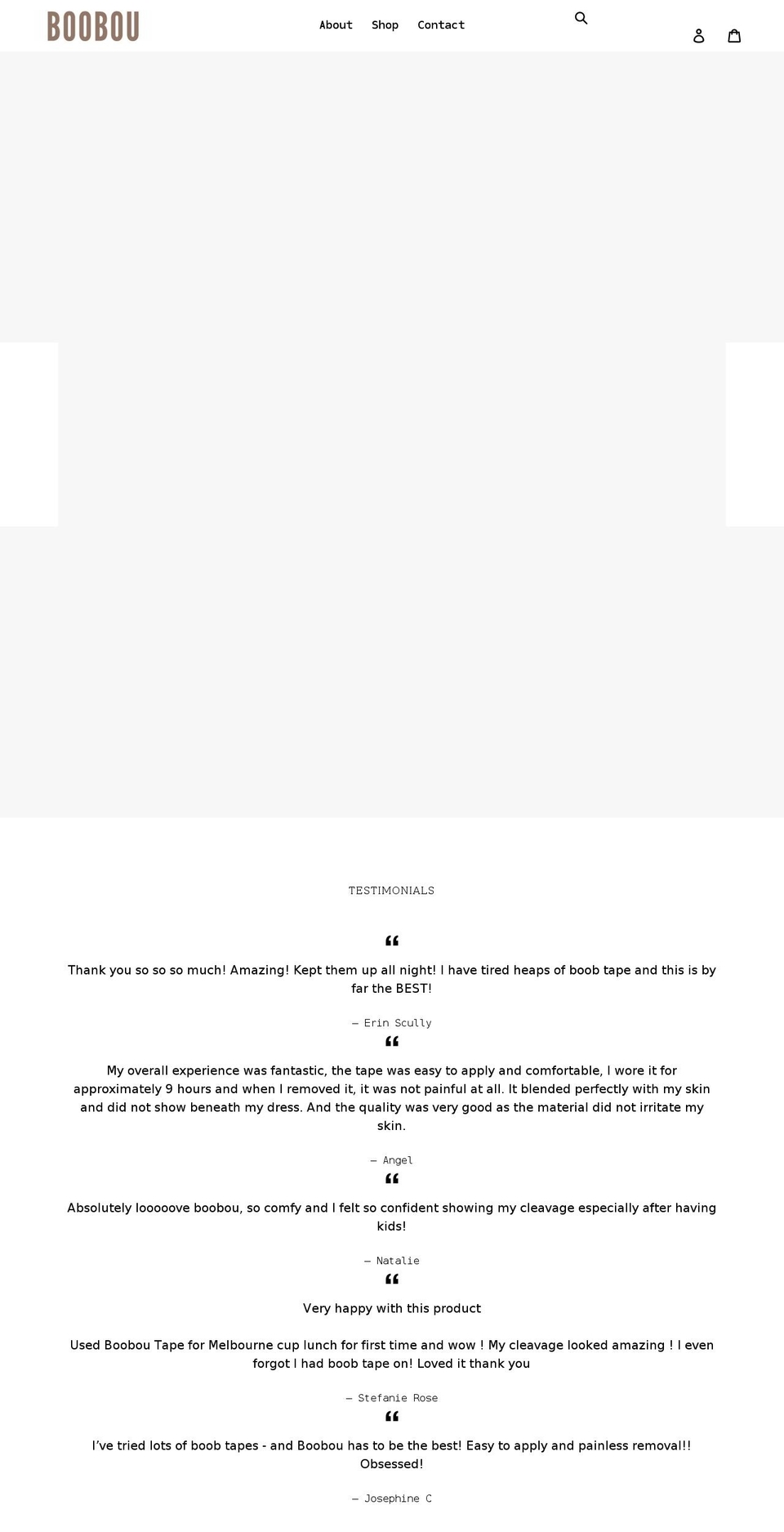 boobou.com shopify website screenshot