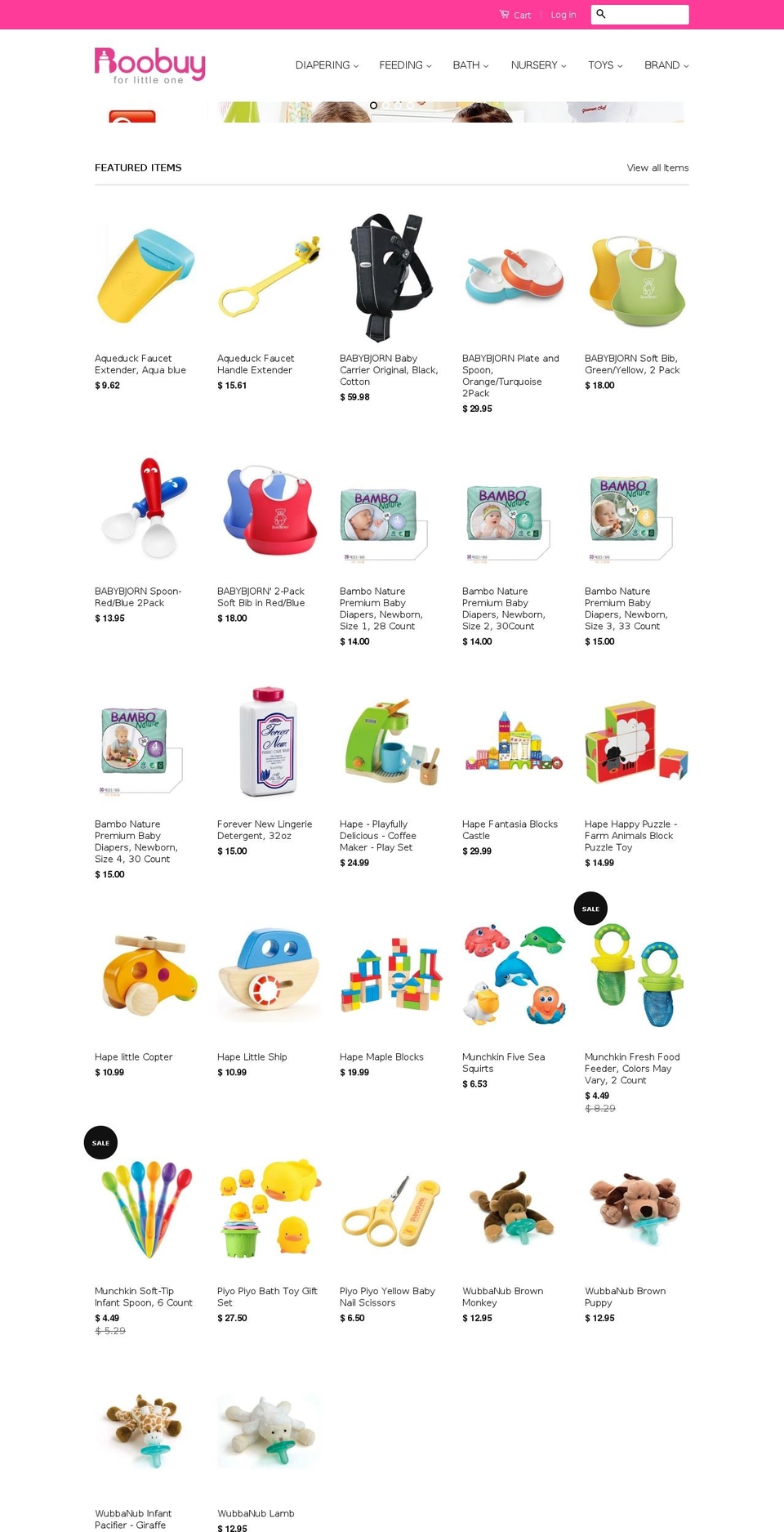 boobuy.com shopify website screenshot
