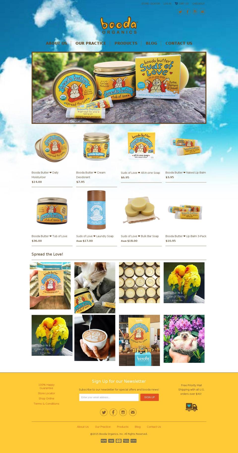 boodabutter.com — Shopify storefront screenshot