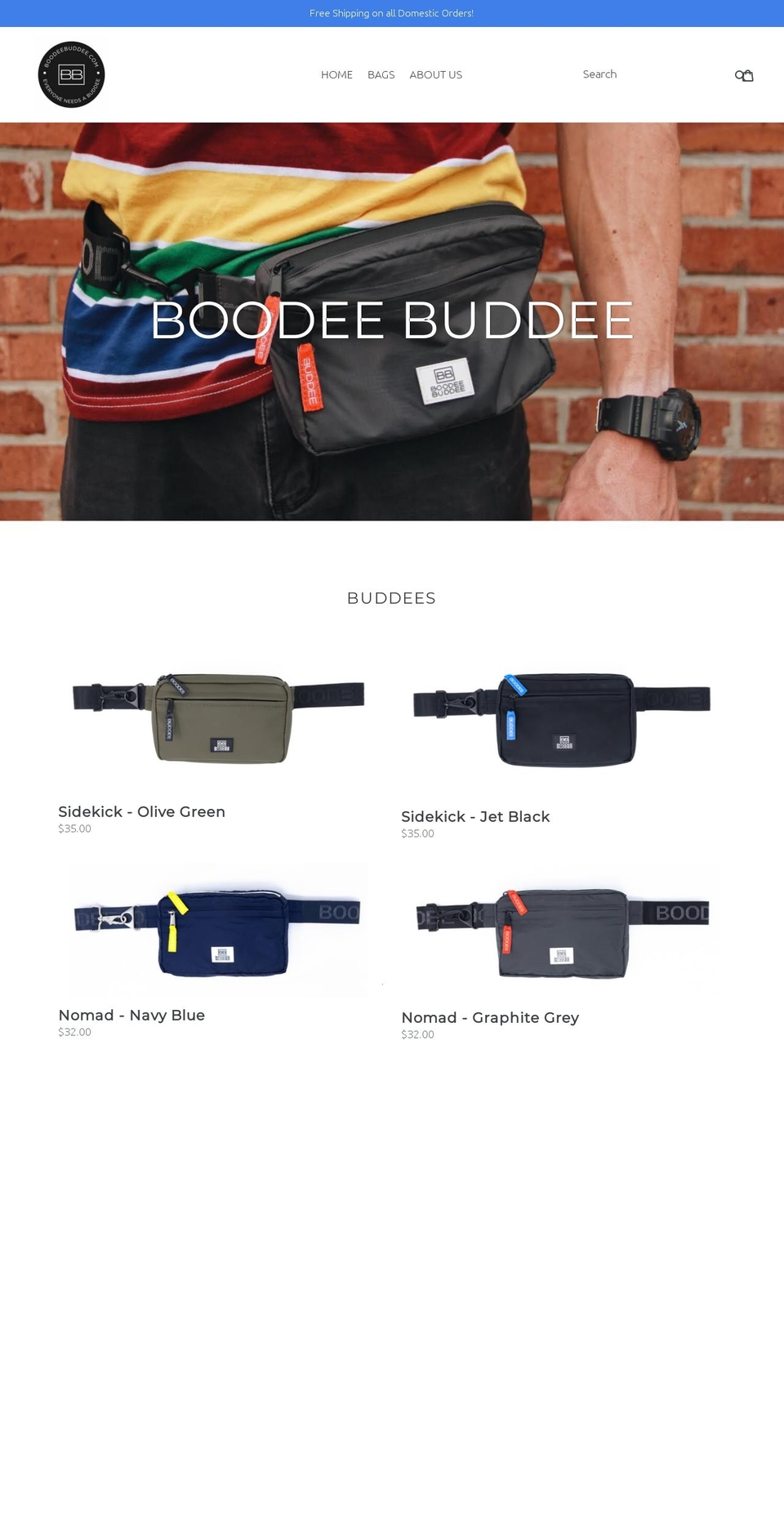 boodeebuddee.com shopify website screenshot