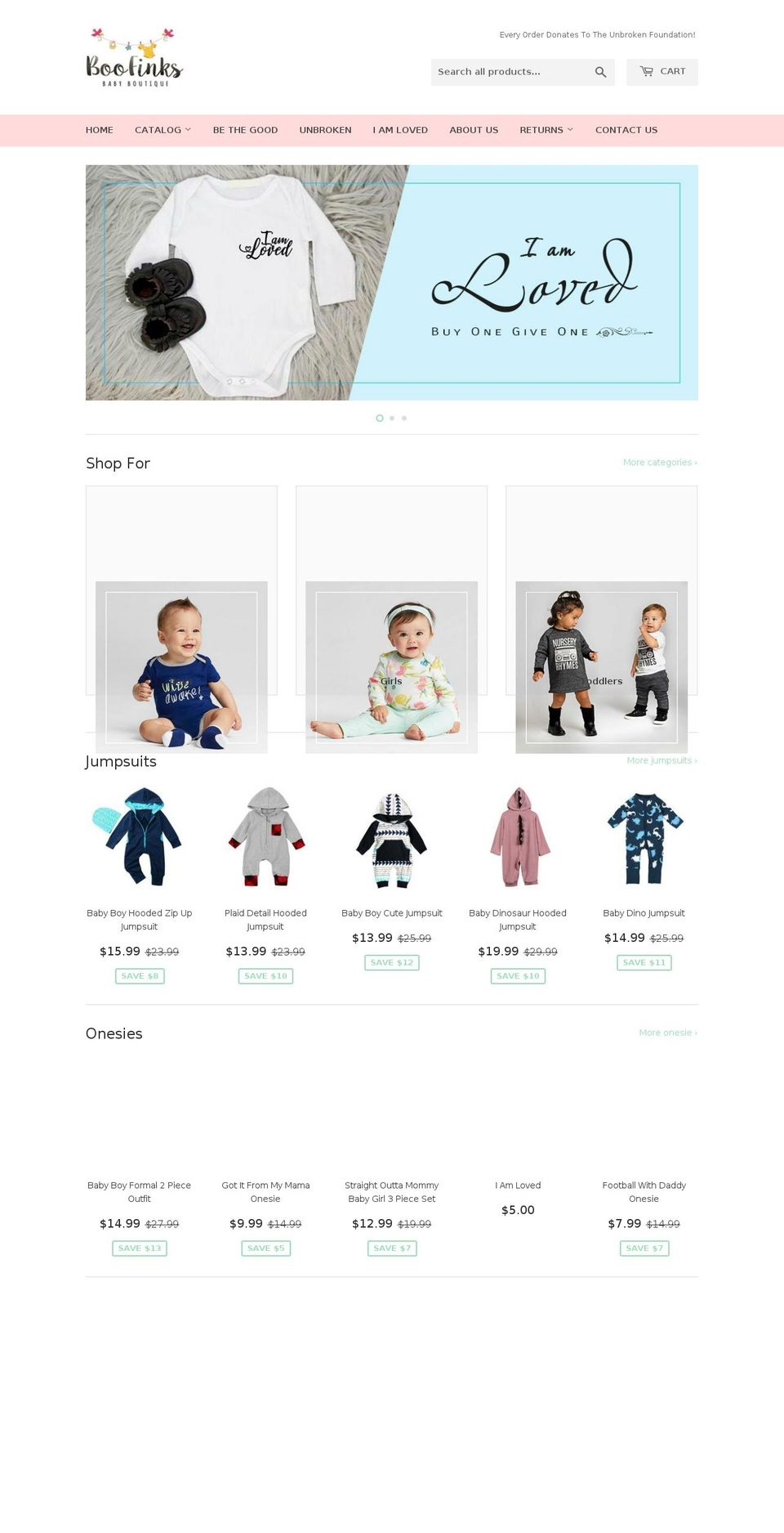 boofinks.com — Shopify storefront screenshot