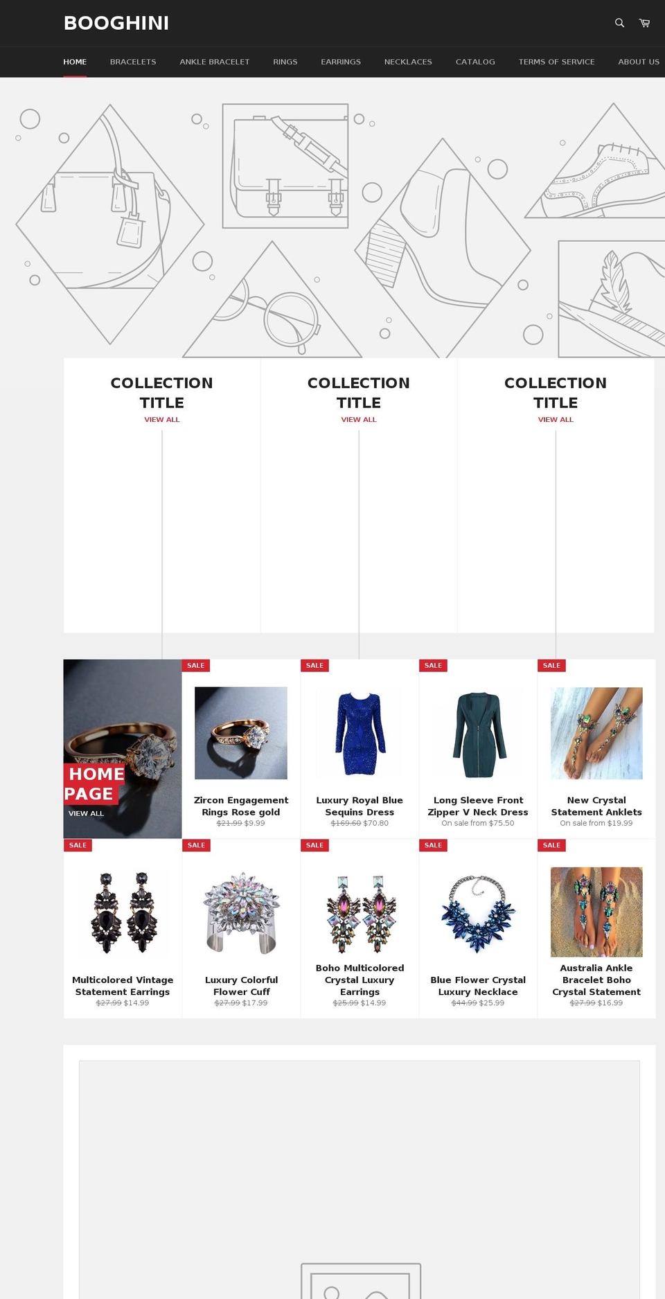 booghini.com — Shopify storefront screenshot