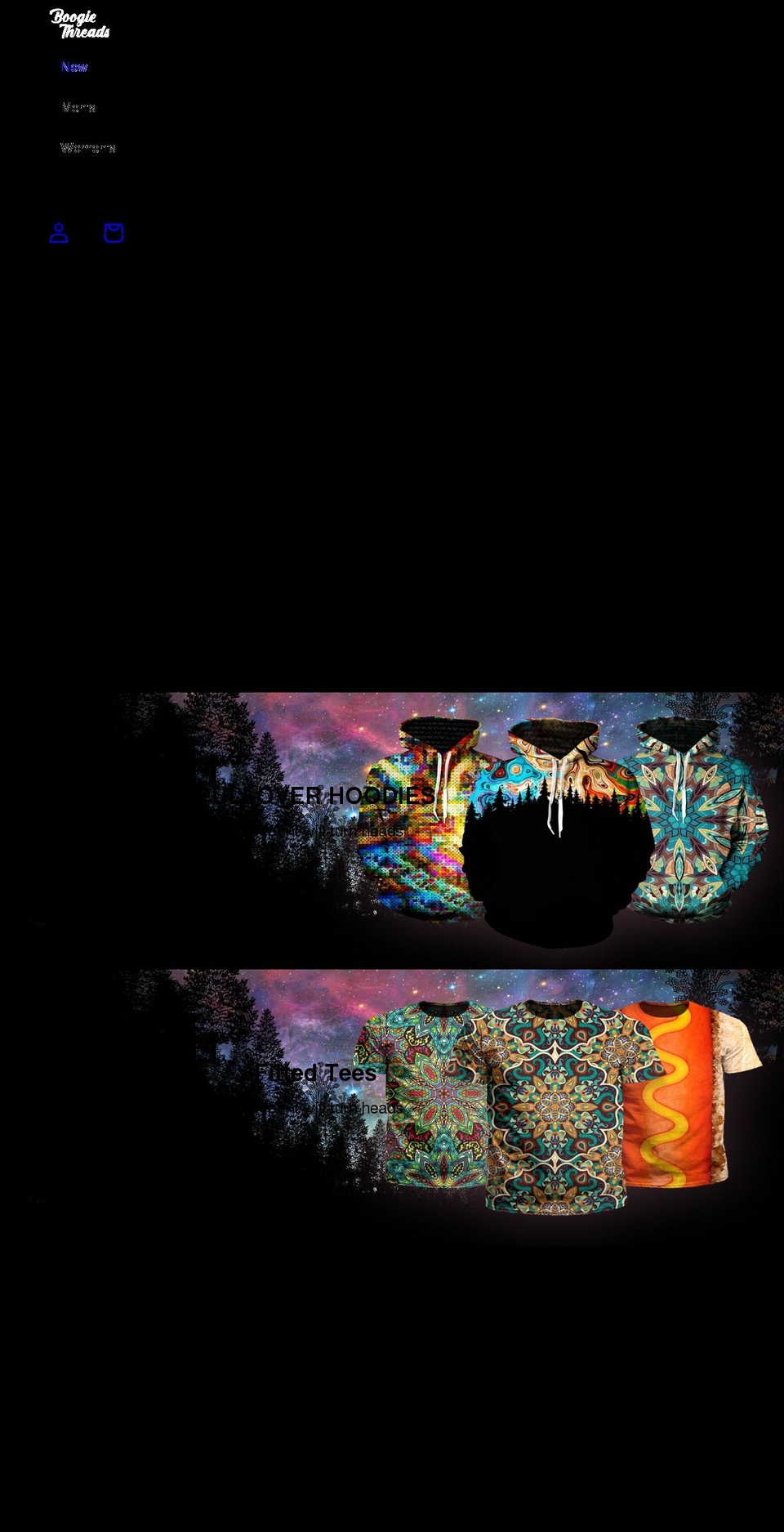 boogiethreads.com shopify website screenshot
