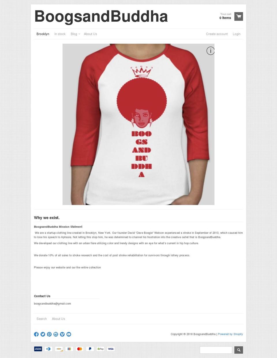 boogsandbuddha.com — Shopify storefront screenshot