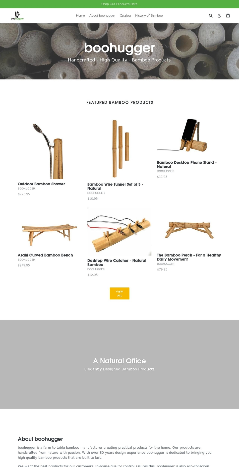 boohugger.com — Shopify storefront screenshot