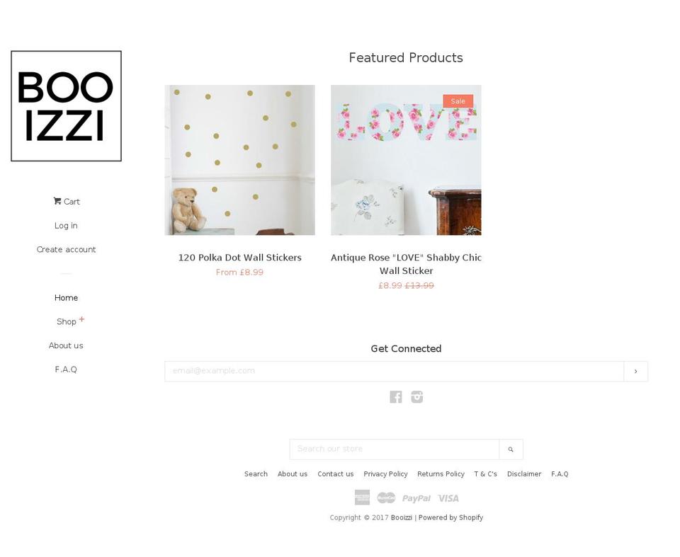 booizzi.com shopify website screenshot