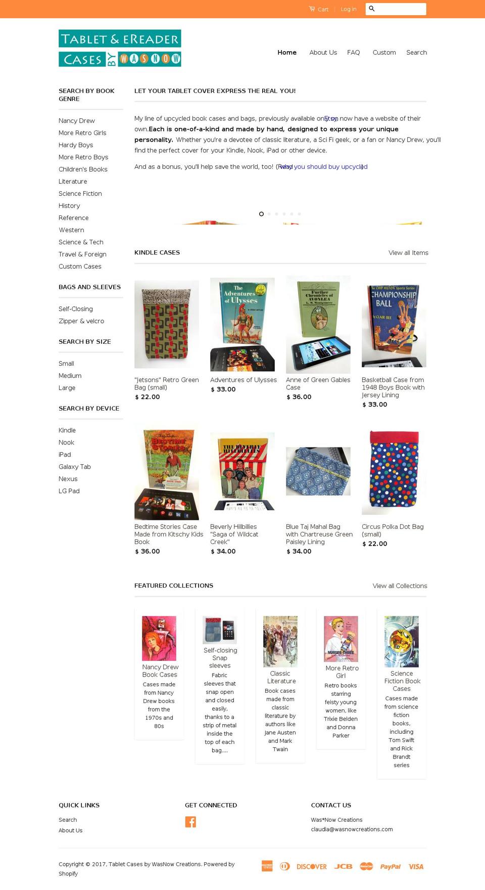 book-tablet-cases.com shopify website screenshot