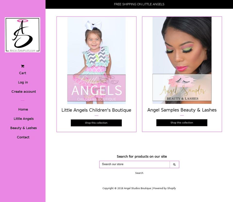bookangelstudios.com — Shopify storefront screenshot