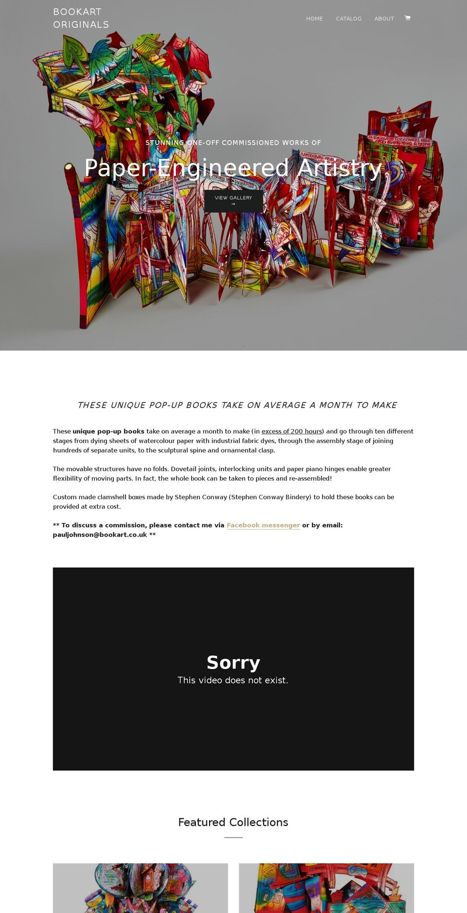 bookartoriginals.com — Shopify storefront screenshot
