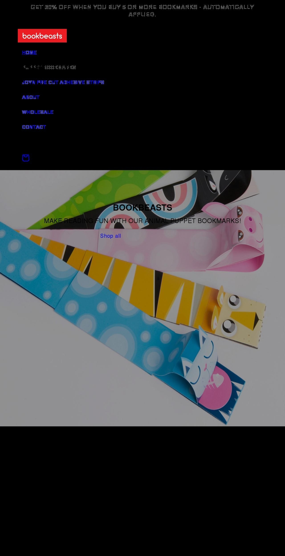 bookbeasts.com shopify website screenshot