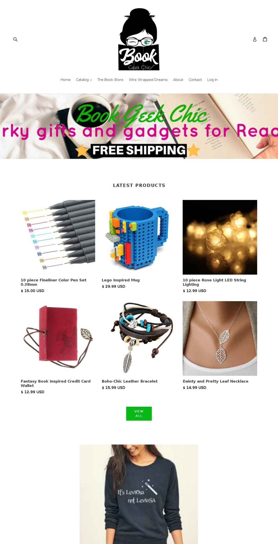 bookgeekchic.com — Shopify storefront screenshot