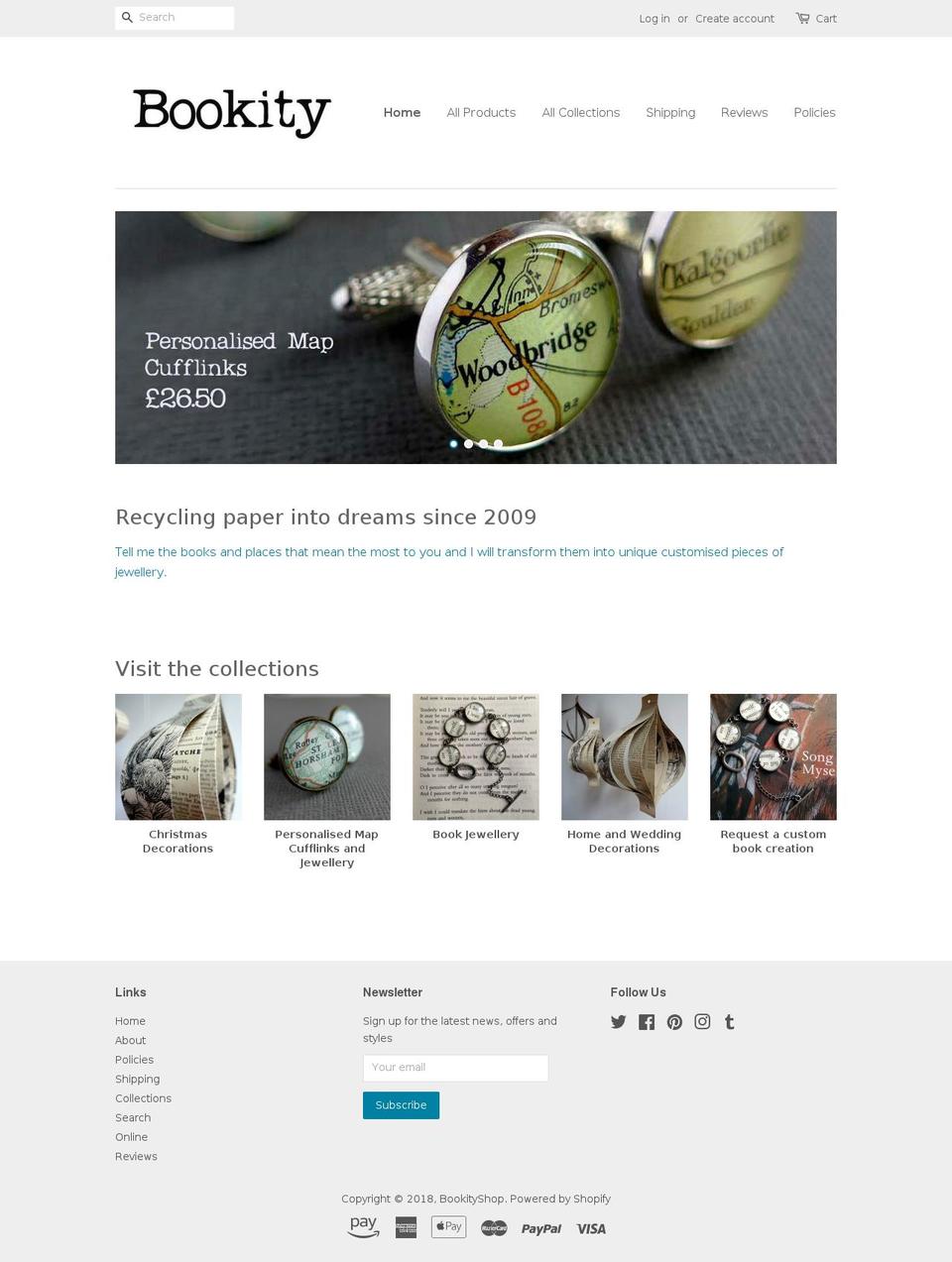 bookityshop.com — Shopify storefront screenshot