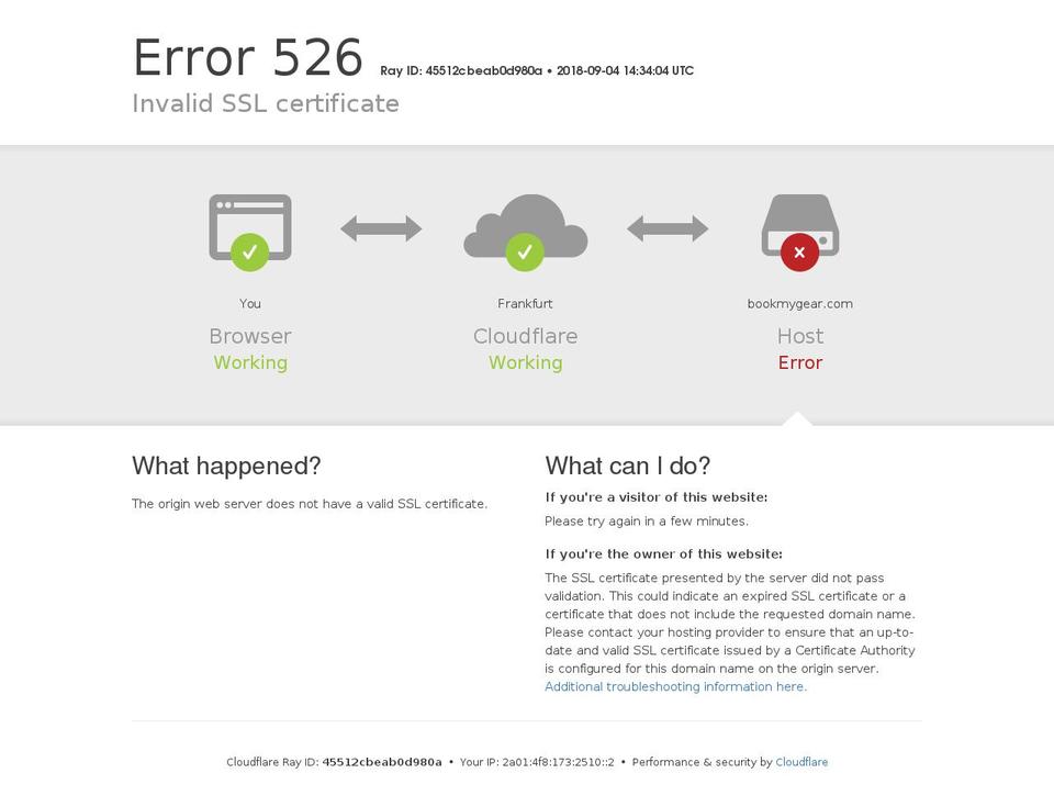 bookmygear.com — Shopify storefront screenshot