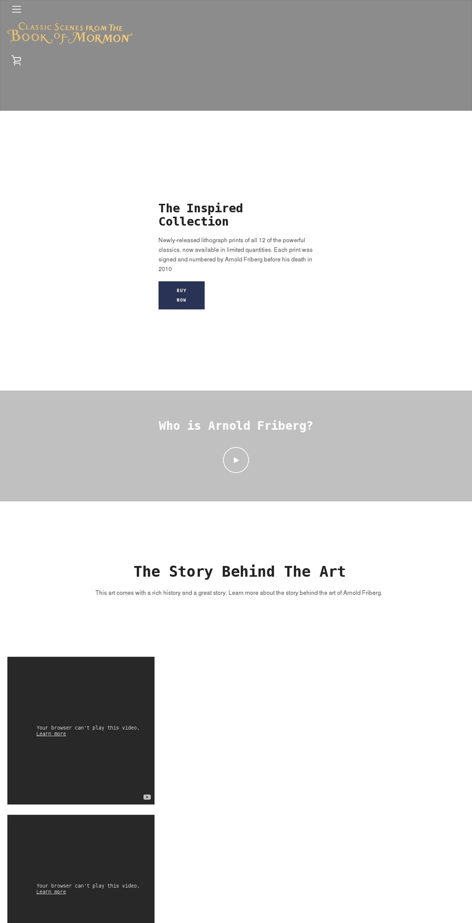 Copy of Narrative Shopify theme site example bookofmormonclassics.com