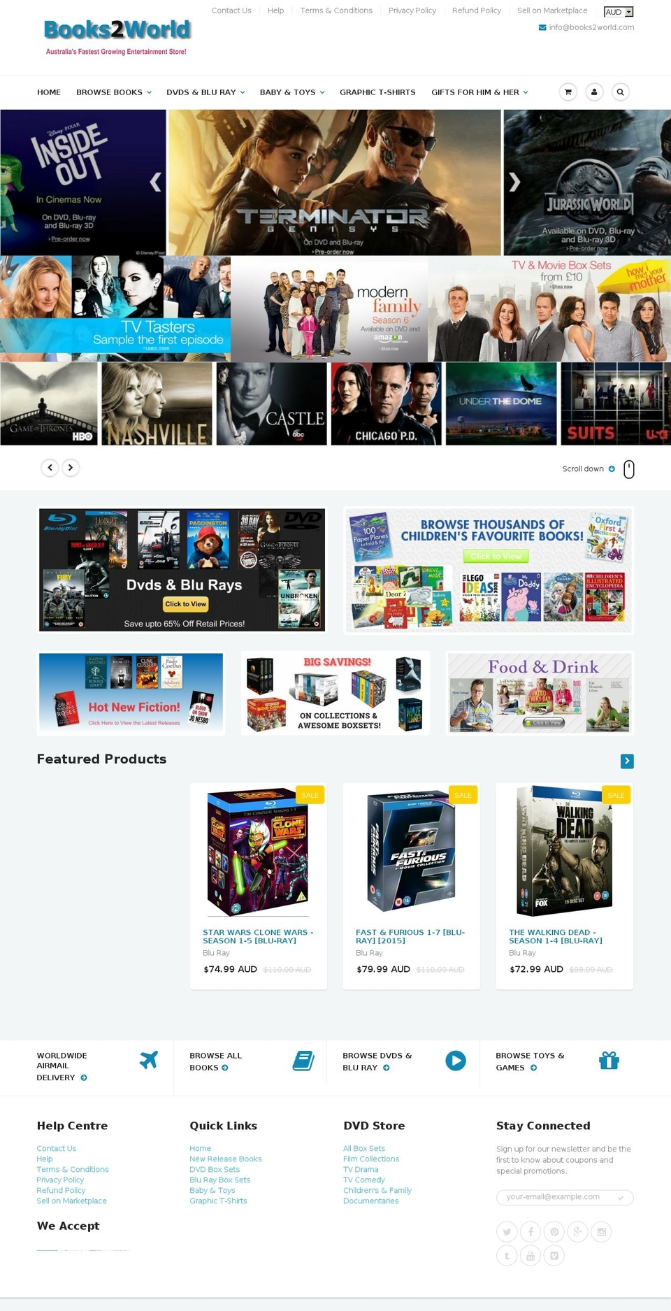 books2world.com shopify website screenshot