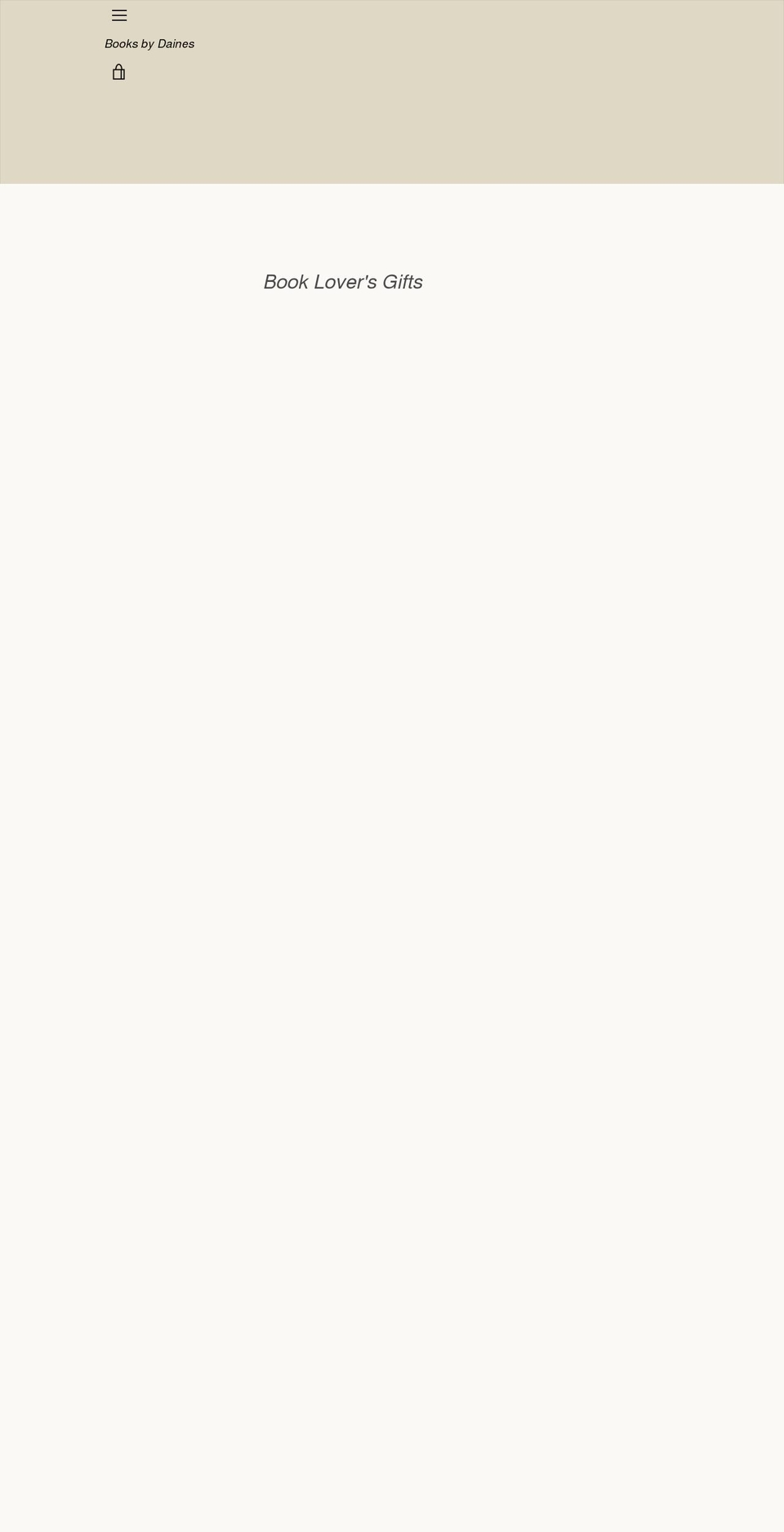 booksbydaines.com shopify website screenshot