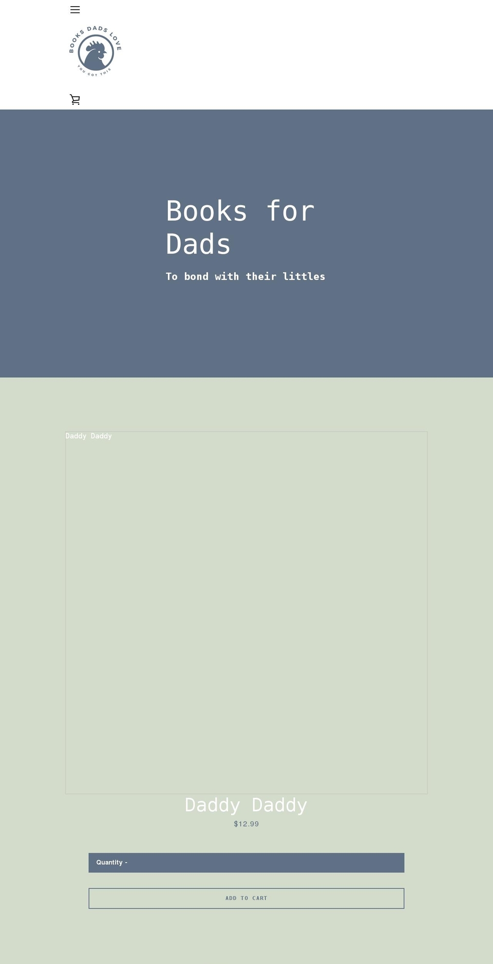 booksdadslove.com shopify website screenshot
