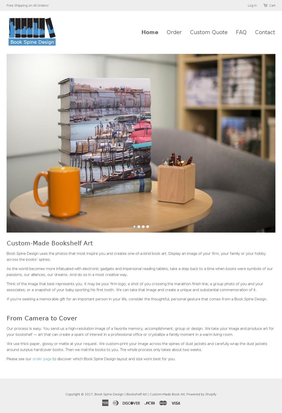 bookshelfart.com shopify website screenshot