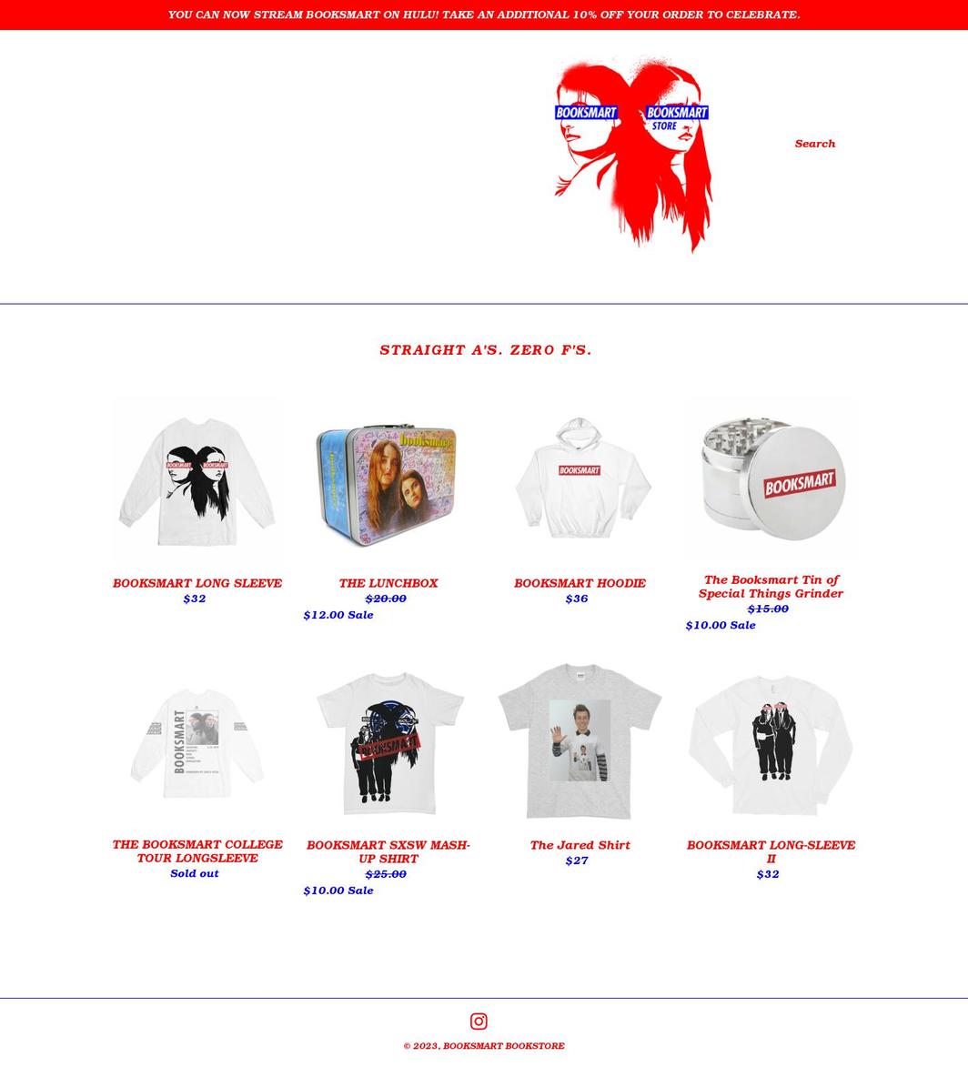 booksmartstore.com shopify website screenshot