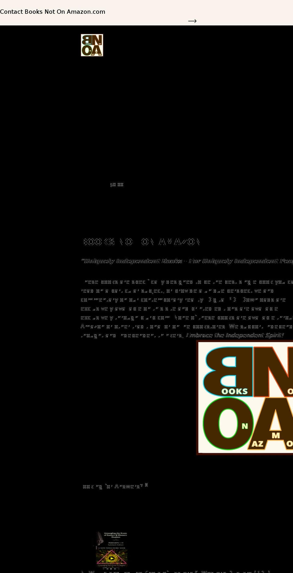 booksnotonamazon.com shopify website screenshot