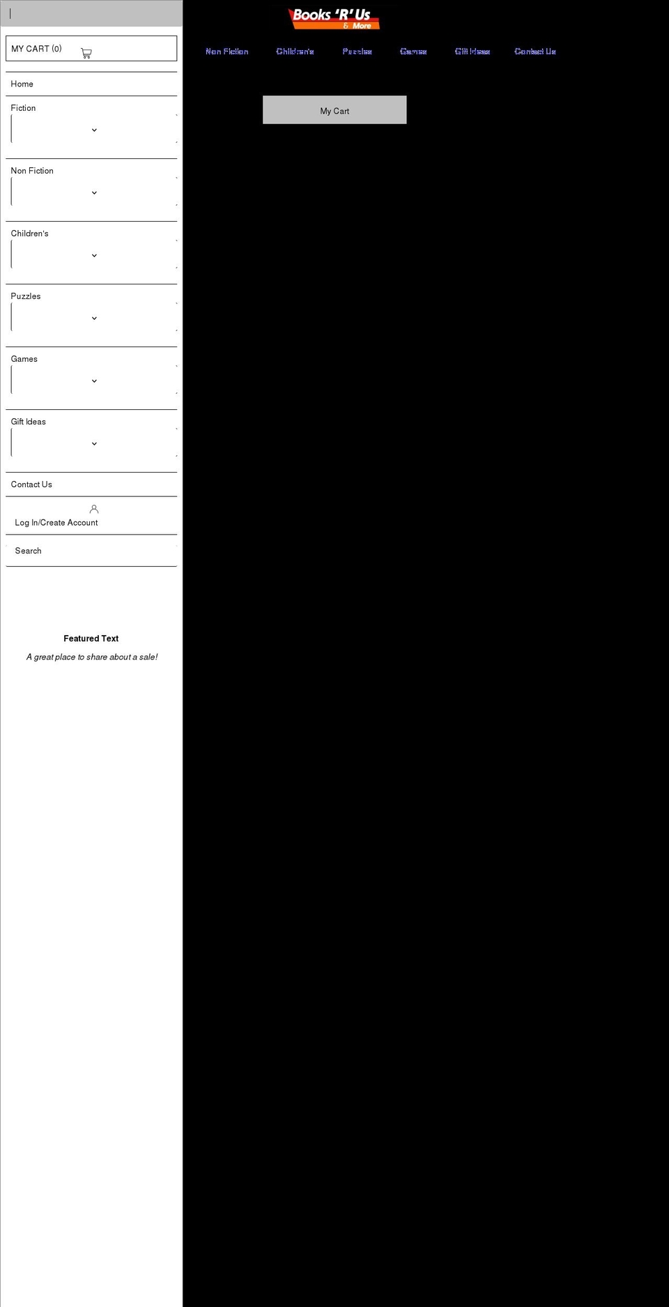booksrusandmore.com.au shopify website screenshot