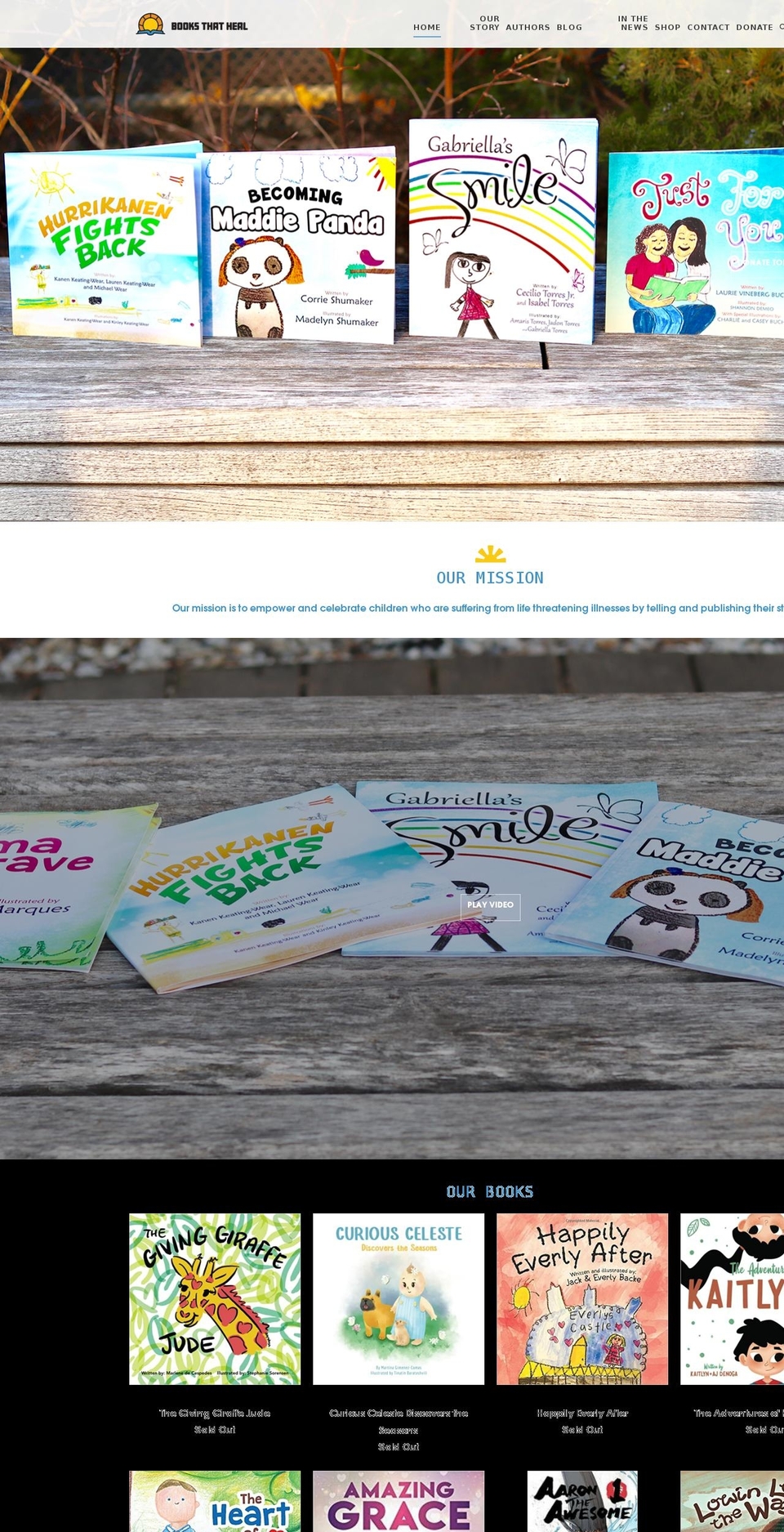 booksthatheal.org shopify website screenshot