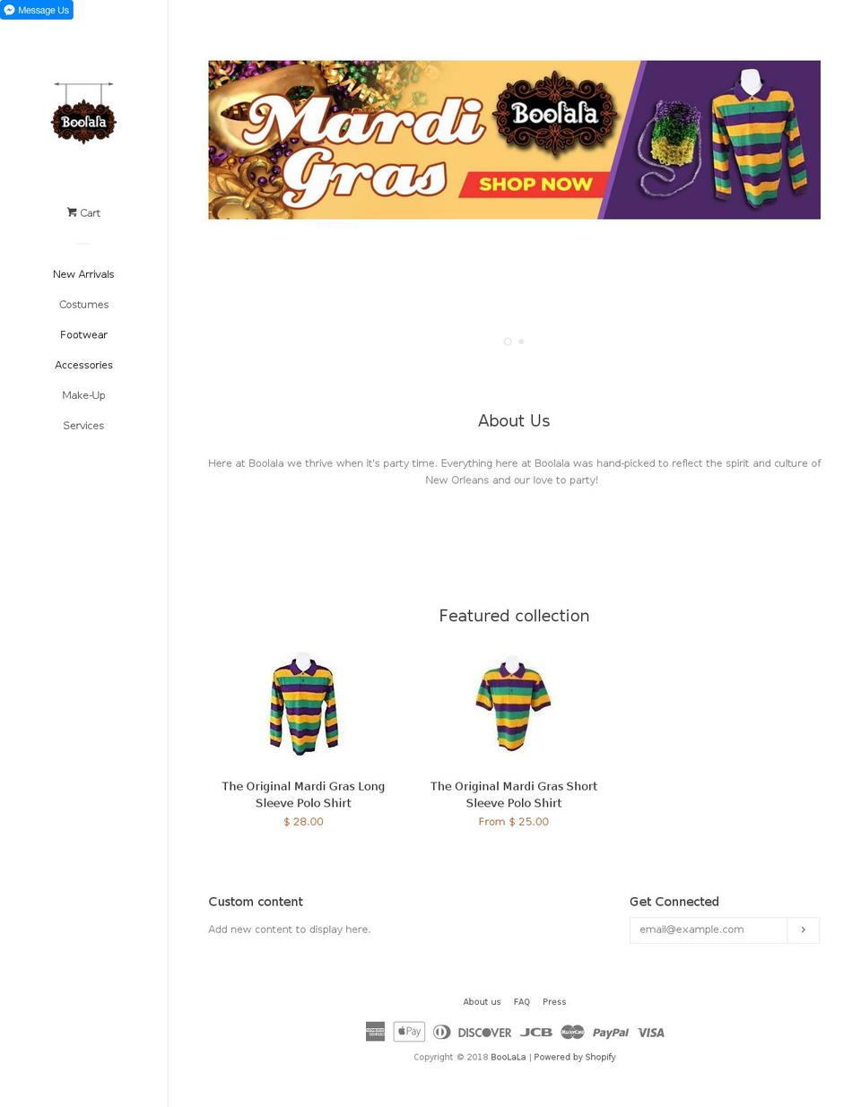 boolala.net shopify website screenshot