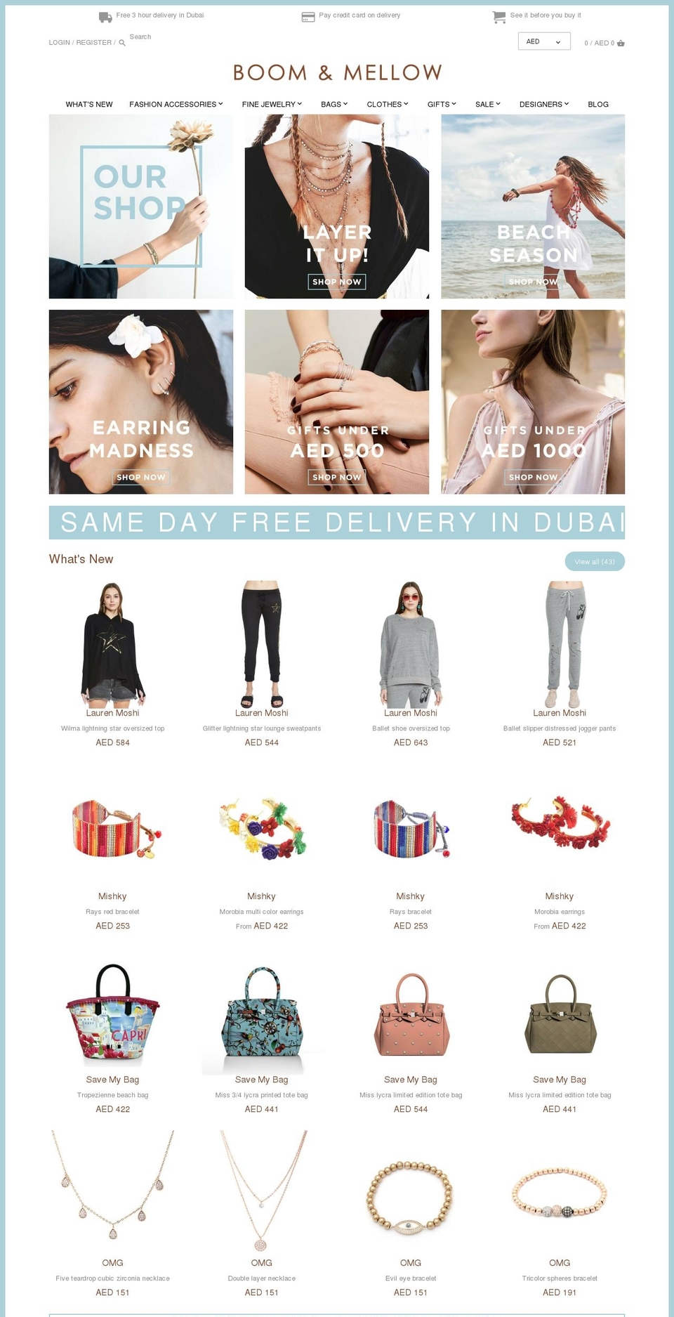 boomandmellow.com shopify website screenshot