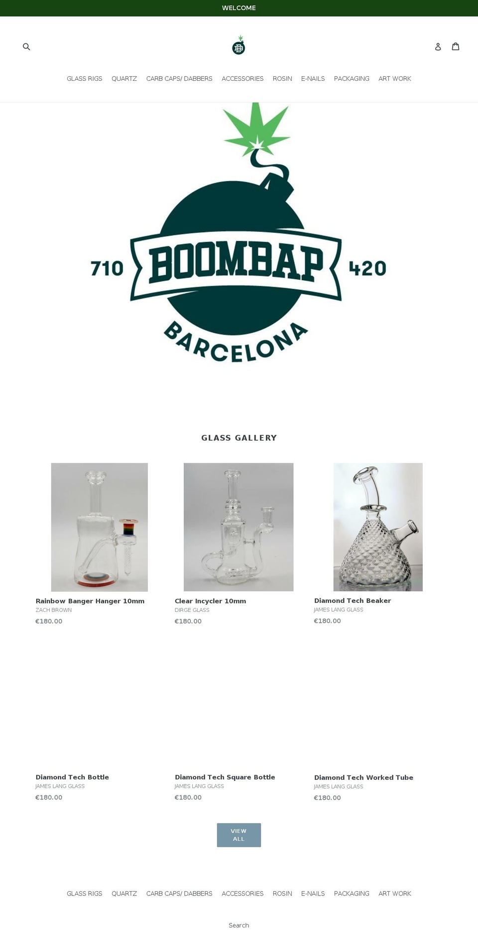 boombapbcn.com shopify website screenshot