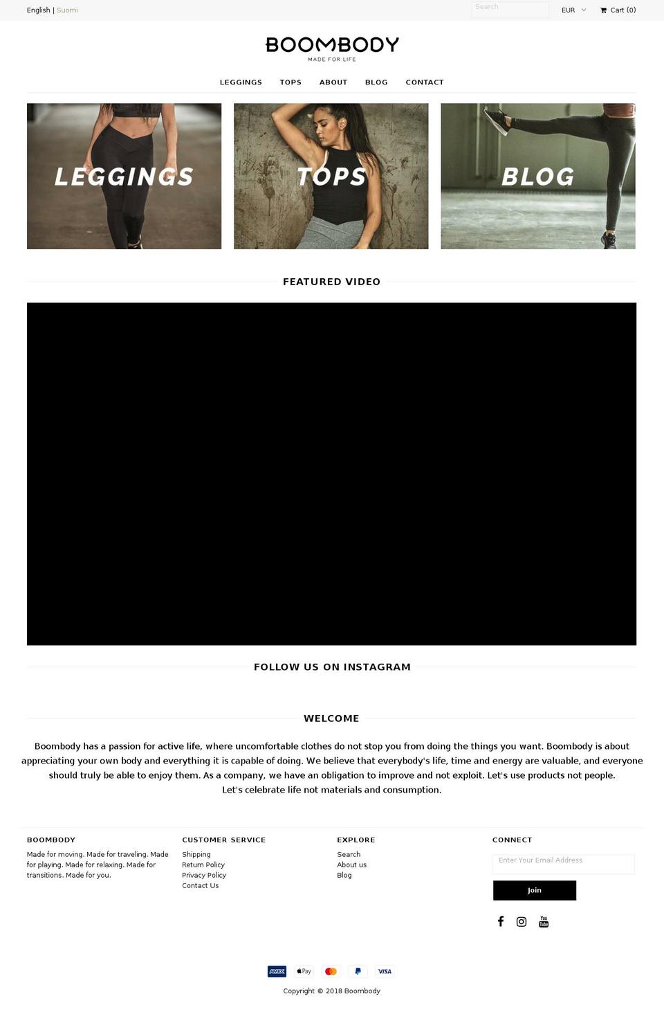 boombodystore.com shopify website screenshot