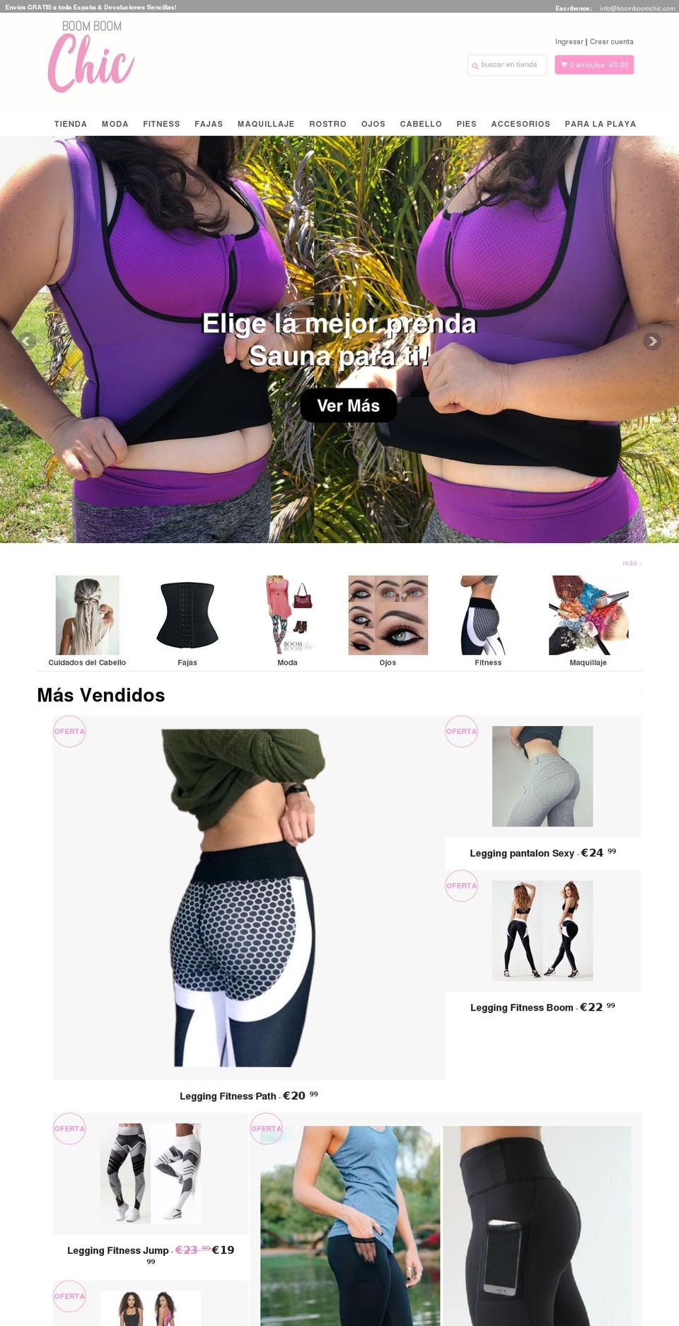 boomboomchic.es shopify website screenshot