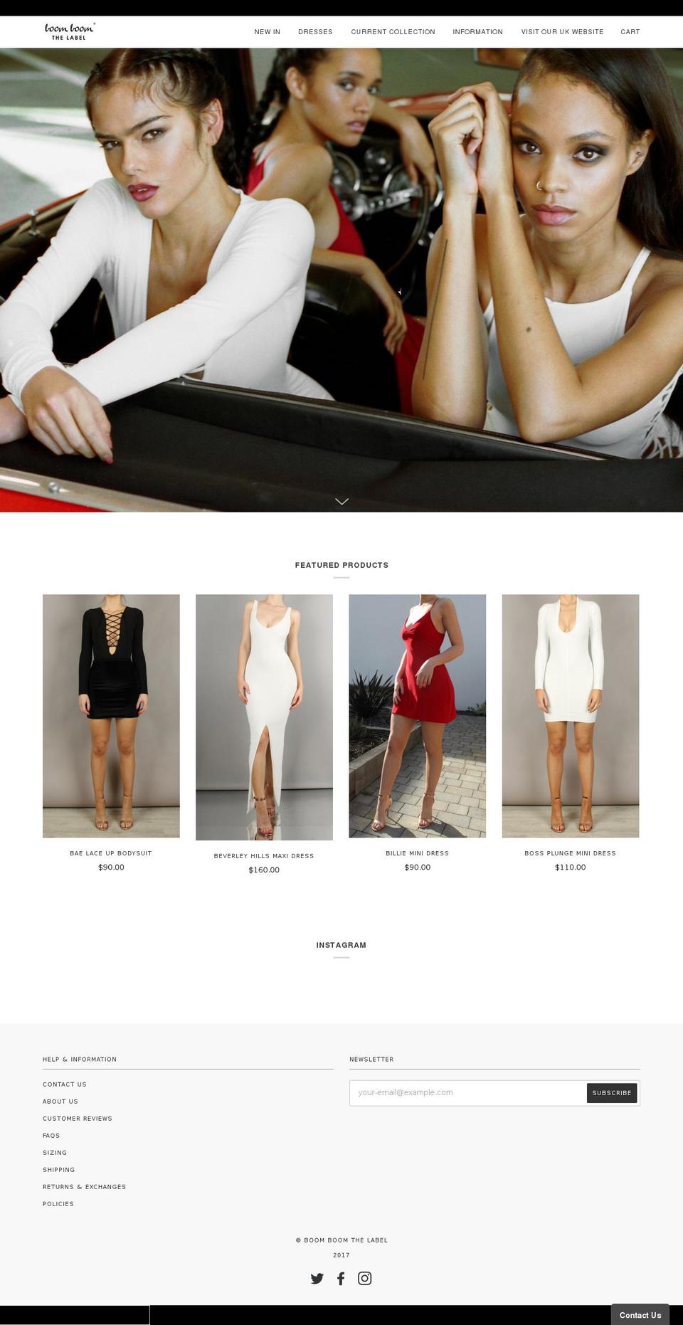 boomboomthelabel.us shopify website screenshot