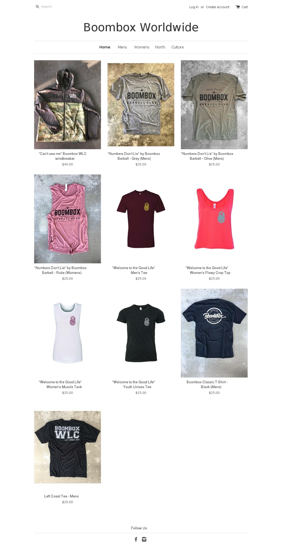 boomboxworldwide.com — Shopify storefront screenshot